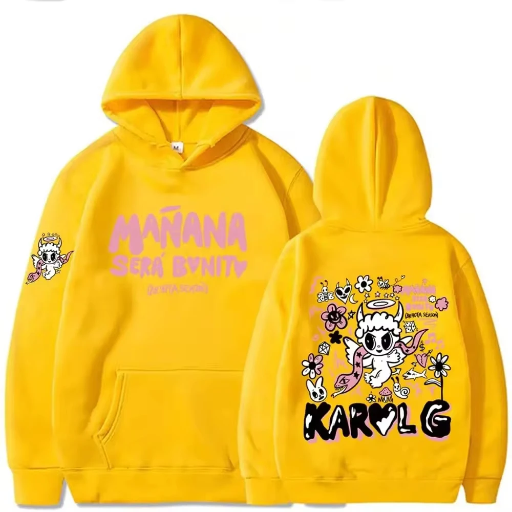 Female Singer Karol G Hoodies Manana Sera Bonito Printing Hoodie Bichota Multi-colors Sweatshirts Y2k Fleece Hoody for Men Women
Female Singer Karol G Hoodies Manana Sera Bonito Printing Hoodie Bichota Multi-colors Sweatshirts Y2k Fleece Hoody for Men Women