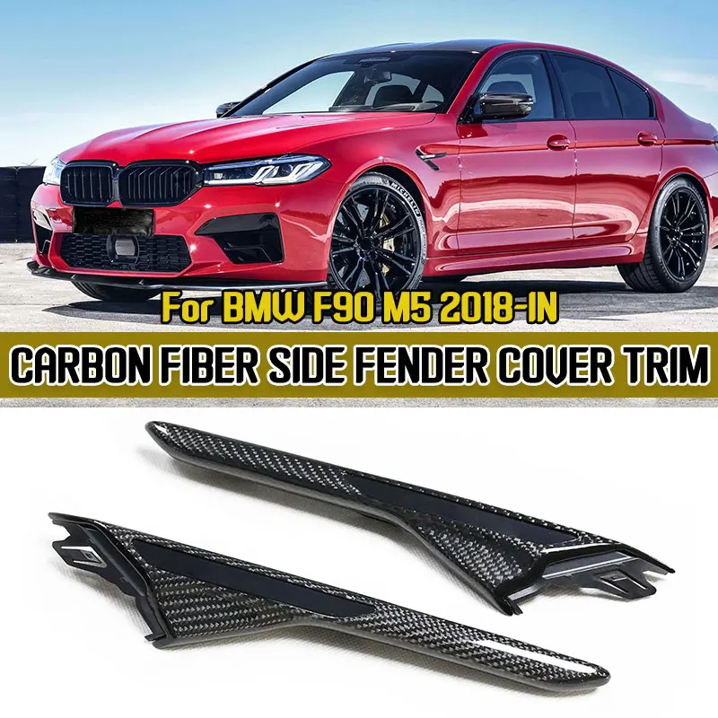2pcs Carbon Fiber Replacement Side Fender Cover For BMW F90 M5 2018-IN Side Air Intake Vents Cover Trim Automotive Exterior Part
2pcs Carbon Fiber Replacement Side Fender Cover For BMW F90 M5 2018-IN Side Air Intake Vents Cover Trim Automotive Exterior Part