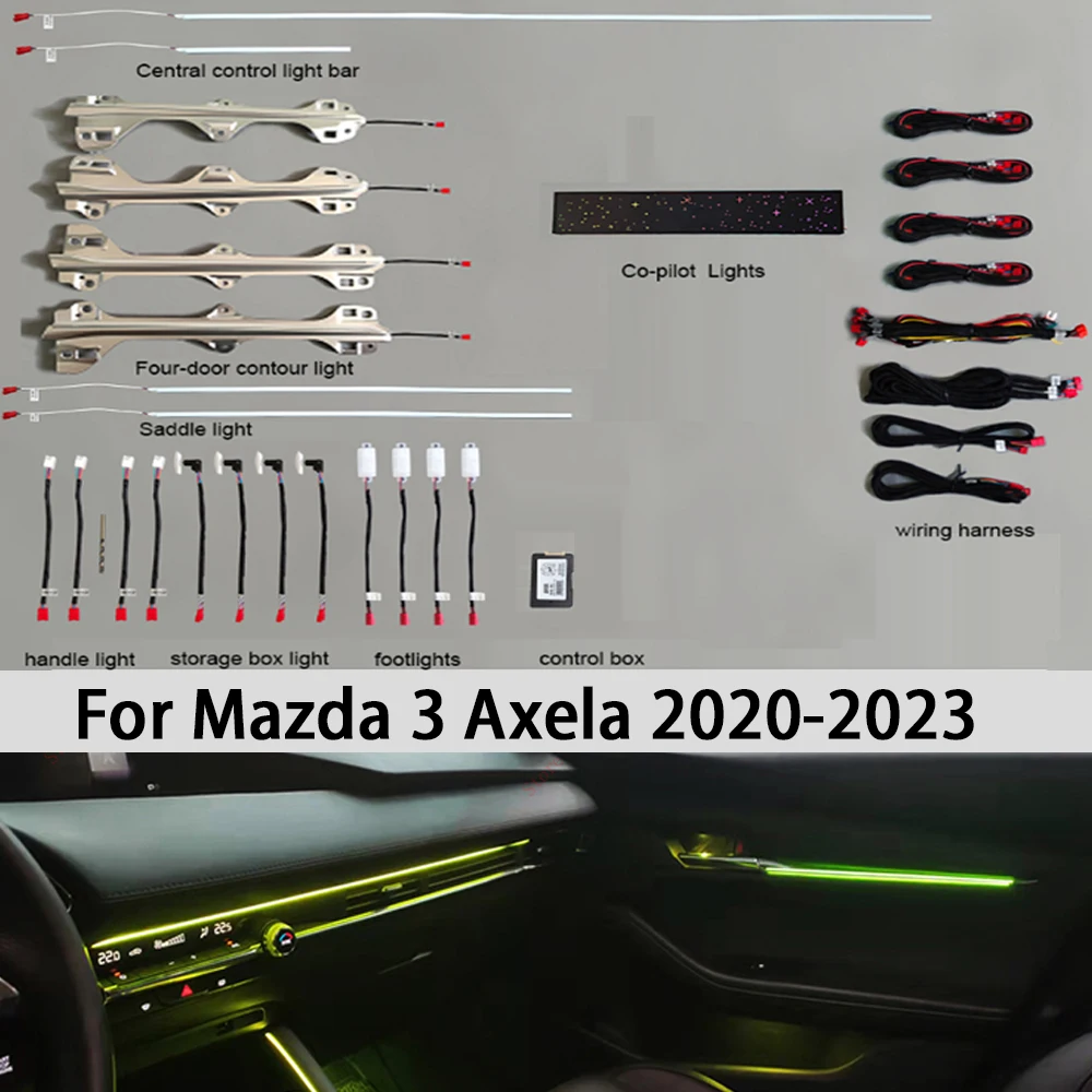 Наружная лампа для Mazda 3 AXELA Mazda 6 ATENZA CX4 CX5 CX30 2016-2024 Автомобильный неоновый окружающий свет 64-цветный декоративный атмосферный свет
Наружная лампа для Mazda 3 AXELA Mazda 6 ATENZA CX4 CX5 CX30 2016-2024 Автомобильный неоновый окружающий свет 64-цветный декоративный атмосферный свет