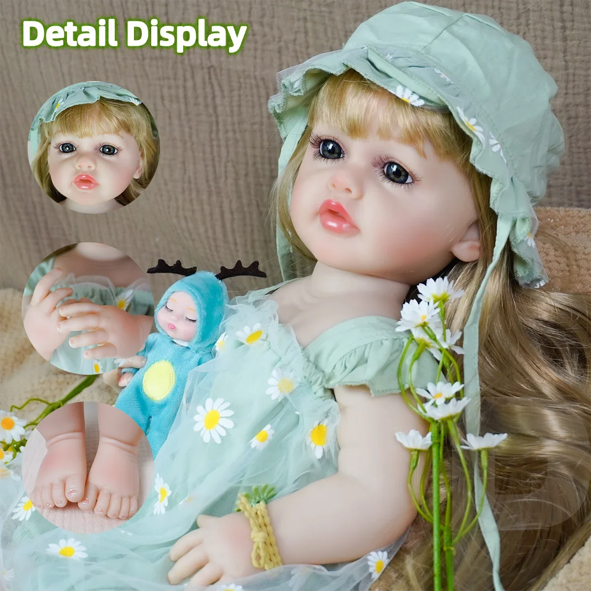 JOYORA Realistic Finished Reborn Dolls Birthday Gifts for Children Playmates Baby Doll High-quality Handmade Doll Christmas Gift
JOYORA Realistic Finished Reborn Dolls Birthday Gifts for Children Playmates Baby Doll High-quality Handmade Doll Christmas Gift