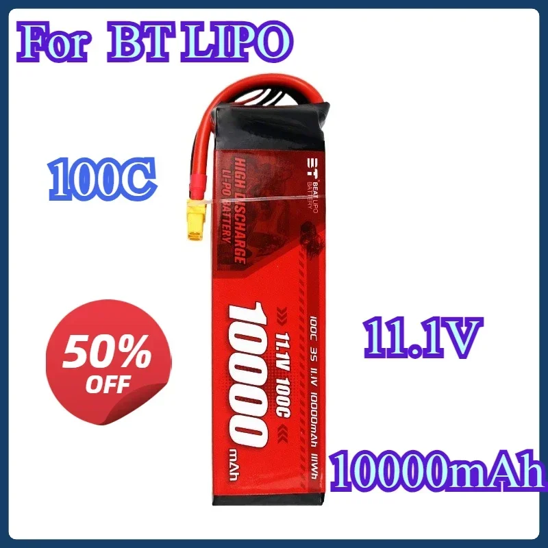 NEW 11.1V 10000mAh 100C LiPo Battery For RC Quadcopter Helicopter Cars Boats Drones Spare Parts 3s Rechargeable Battery
NEW 11.1V 10000mAh 100C LiPo Battery For RC Quadcopter Helicopter Cars Boats Drones Spare Parts 3s Rechargeable Battery