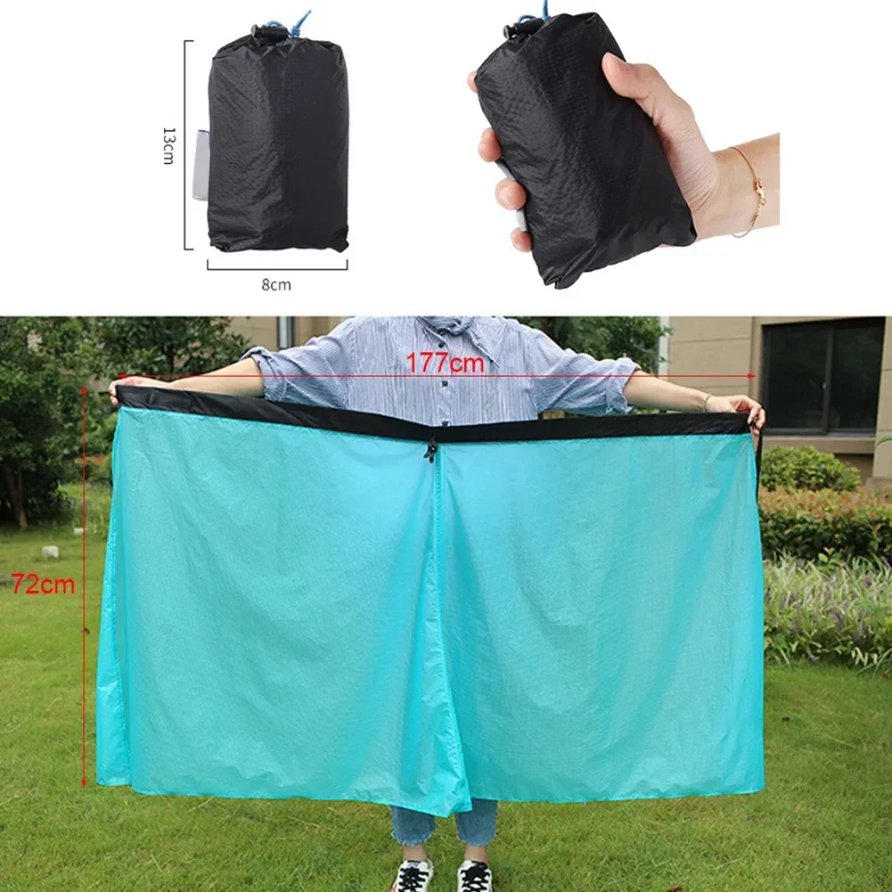 Outdoor Ultra-light Rain Skirt Waterproof Kilt Rain Pant Packable Windbreaker Kilt Skirt Outdoor Sports Rain Skirt Half Poncho
Outdoor Ultra-light Rain Skirt Waterproof Kilt Rain Pant Packable Windbreaker Kilt Skirt Outdoor Sports Rain Skirt Half Poncho