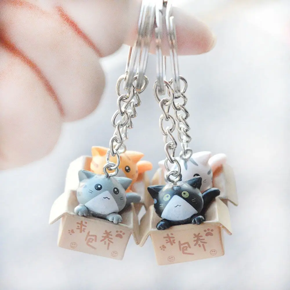 Creative Cute Little Cat Ornaments Decorations Resin Key Ring Bag Charm Pendant For Men Women Keychain
Creative Cute Little Cat Ornaments Decorations Resin Key Ring Bag Charm Pendant For Men Women Keychain