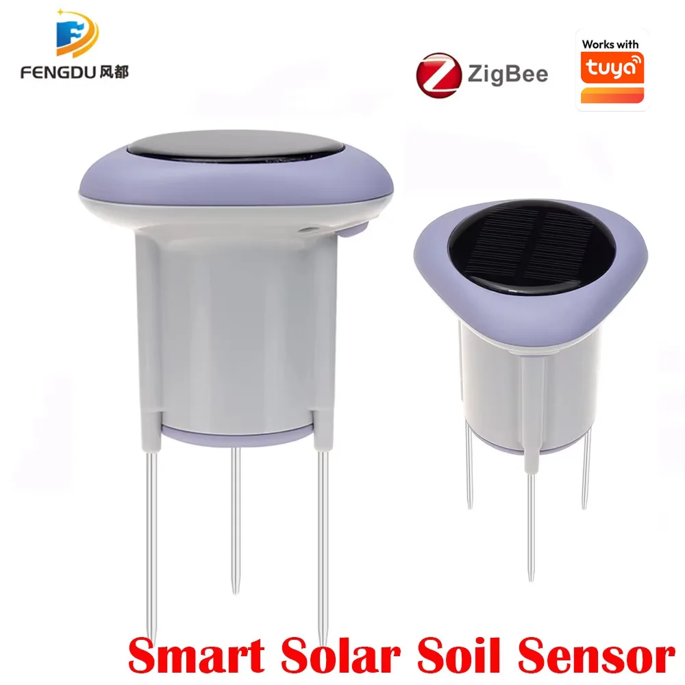 Tuya Smart Zigbee Soil Sensor Solar Moisture Planting Temperature and Humidity Meter IP66 Wireless Soil Tester turf Gardening
Tuya Smart Zigbee Soil Sensor Solar Moisture Planting Temperature and Humidity Meter IP66 Wireless Soil Tester turf Gardening