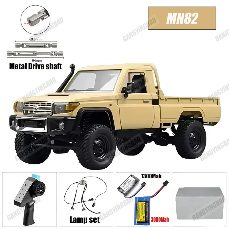 MN82S MN82Pro Remote Controlled Climbing Off-road Vehicle 1:12 Full Scale 4WD for MN82 LC79 Simulation RC Model Toy Rc Car
MN82S MN82Pro Remote Controlled Climbing Off-road Vehicle 1:12 Full Scale 4WD for MN82 LC79 Simulation RC Model Toy Rc Car