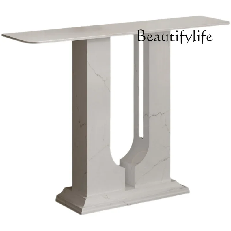 Modern Italian minimalist porch cabinet light luxury sensor lamp against the wall table into the house island platform rock slab
Modern Italian minimalist porch cabinet light luxury sensor lamp against the wall table into the house island platform rock slab