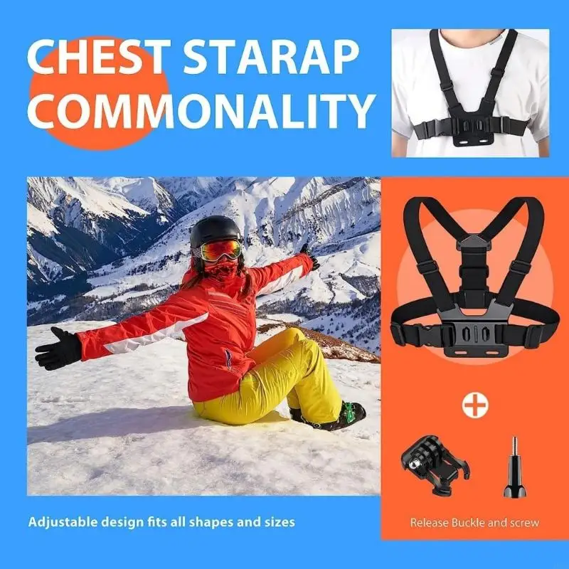 462B 64Piece Camera Accessory Set Compatible for 13/12/11/10 Featuring Adjustable Headband Chest Harness Various Mount
462B 64Piece Camera Accessory Set Compatible for 13/12/11/10 Featuring Adjustable Headband Chest Harness Various Mount