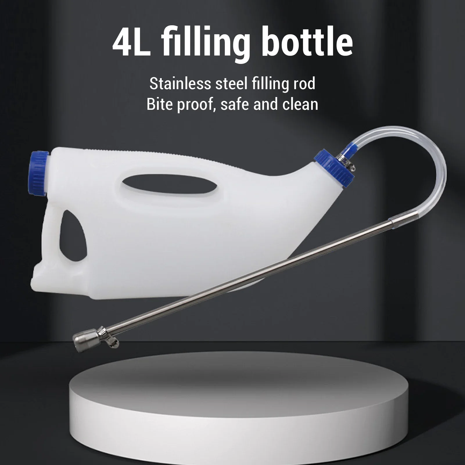 Calf Feeder Milk Bottle 4 Liter Large Capacity For Newborn Colostrum Feeding High Strength Plastic Farm Tool
Calf Feeder Milk Bottle 4 Liter Large Capacity For Newborn Colostrum Feeding High Strength Plastic Farm Tool