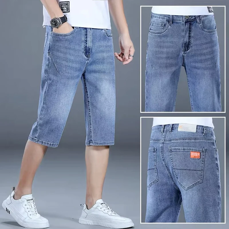 2026 Men Stretch Loose Straight Leg Denim Capri Pants Summer Lightweight Casual Jeans Male Skin-Friendly Breathable Pants
2026 Men Stretch Loose Straight Leg Denim Capri Pants Summer Lightweight Casual Jeans Male Skin-Friendly Breathable Pants