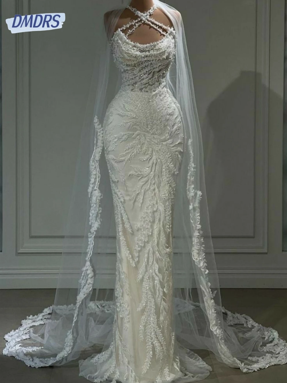 Classic Halter Wedding Dresses Shiny No Veil Dress For Bride Elegant Appliques Floor-length Bridal Gown Vestido De Novia
Classic Halter Wedding Dresses Shiny No Veil Dress For Bride Elegant Appliques Floor-length Bridal Gown Vestido De Novia