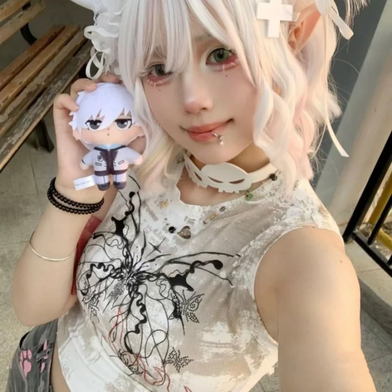 Летний жилет в стиле ретро Y2K с субкульптурным принтом в американском стиле, женский облегающий жилет без рукавов, короткие женские топы эмо
Летний жилет в стиле ретро Y2K с субкульптурным принтом в американском стиле, женский облегающий жилет без рукавов, короткие женские топы эмо