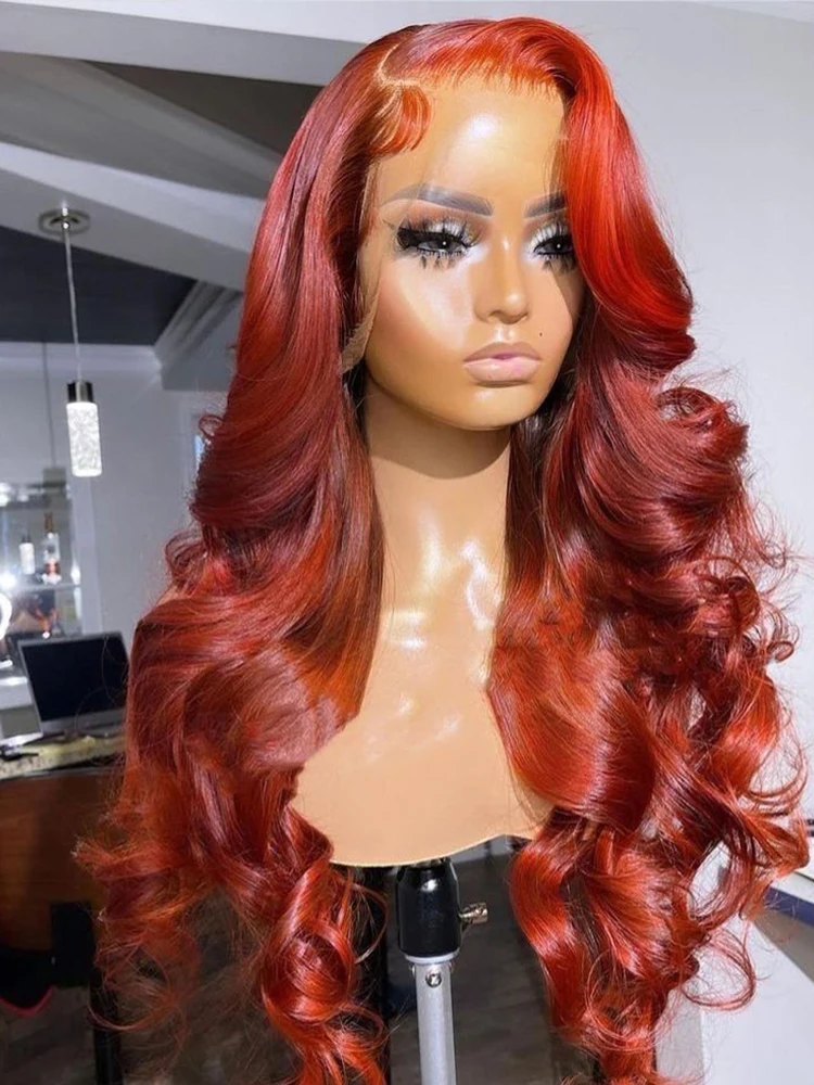Breathable 30-32 Inch Brazilian Wig Reddish Brown HD Lace Front 13x4/13x6 Body Wave Colored Frontal Human Hair
Breathable 30-32 Inch Brazilian Wig Reddish Brown HD Lace Front 13x4/13x6 Body Wave Colored Frontal Human Hair