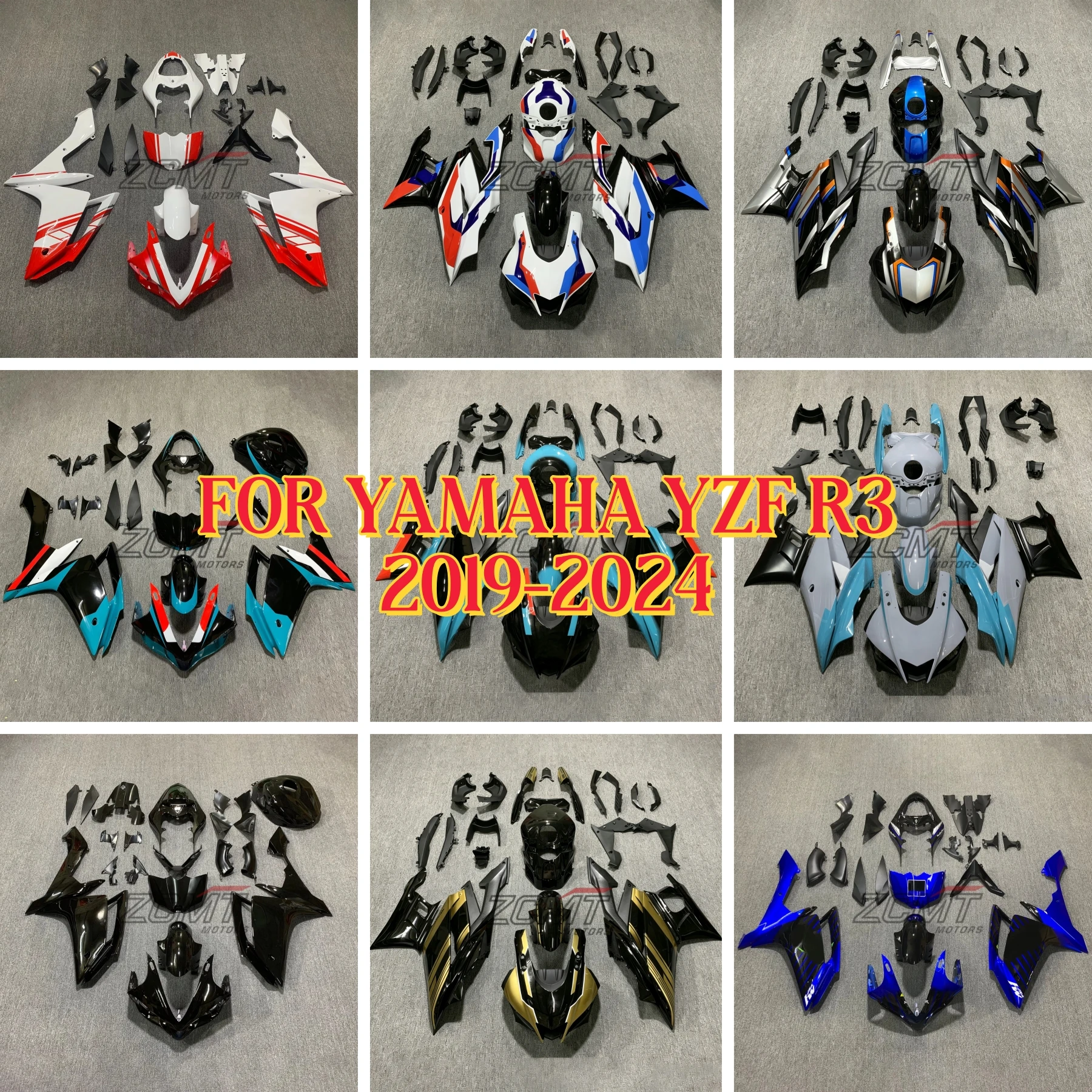 Motorcycle Fairing Kit Fit For Yamaha YZF R3 R25 2019 2020 2021 2022 2023 2024 YZF-R3 Full Set Fairings Painted Bodywork
Motorcycle Fairing Kit Fit For Yamaha YZF R3 R25 2019 2020 2021 2022 2023 2024 YZF-R3 Full Set Fairings Painted Bodywork