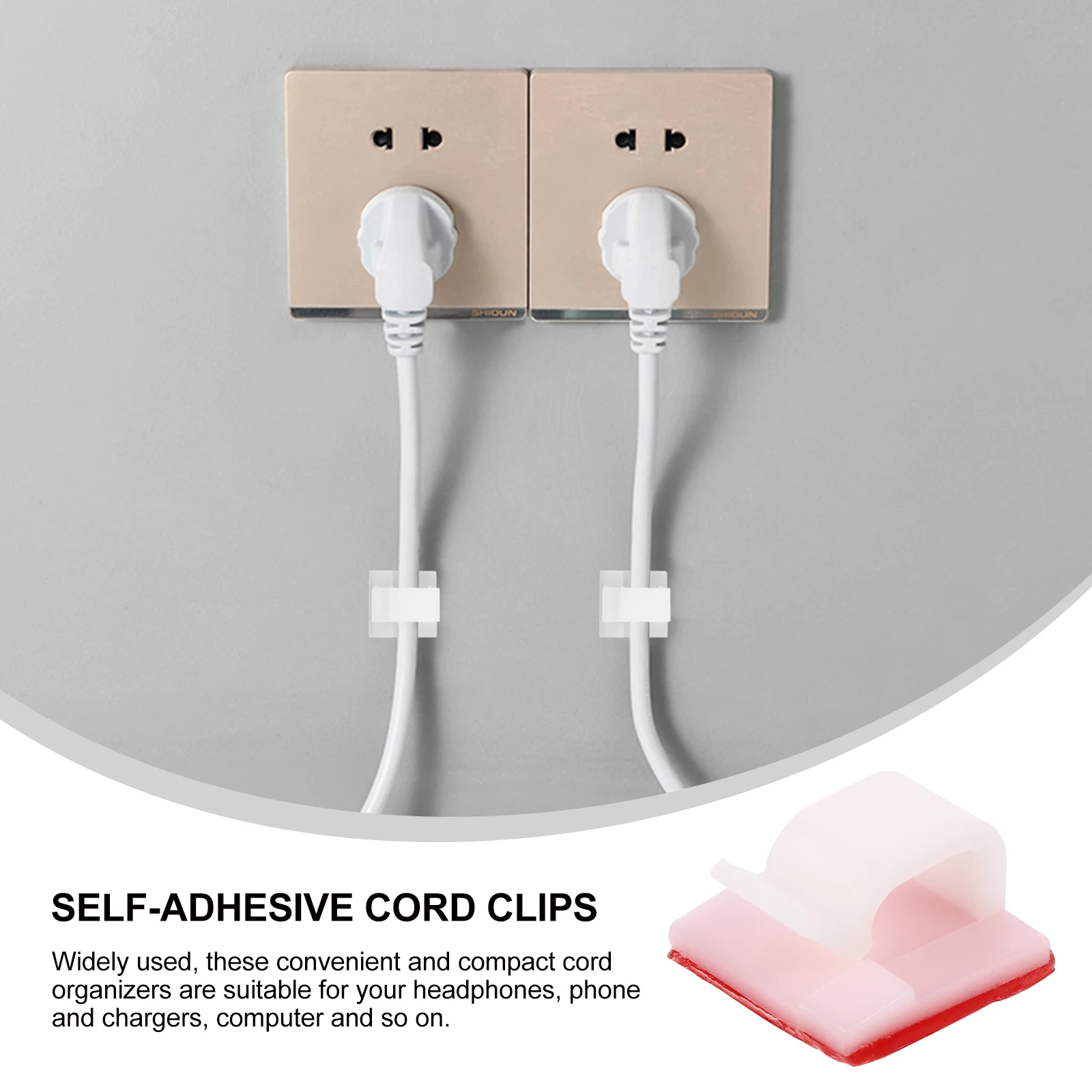 20 Pcs Data Cable Storage Adhesive Wire Holder Cord Clips Wires Organizer Management Square
20 Pcs Data Cable Storage Adhesive Wire Holder Cord Clips Wires Organizer Management Square