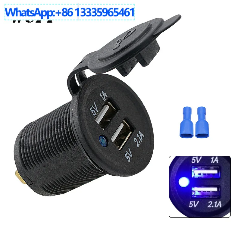 5Pcs cross-border car and motorcycle CE certification car charger waterproof mobile phone charger dual USB car supplies
5Pcs cross-border car and motorcycle CE certification car charger waterproof mobile phone charger dual USB car supplies