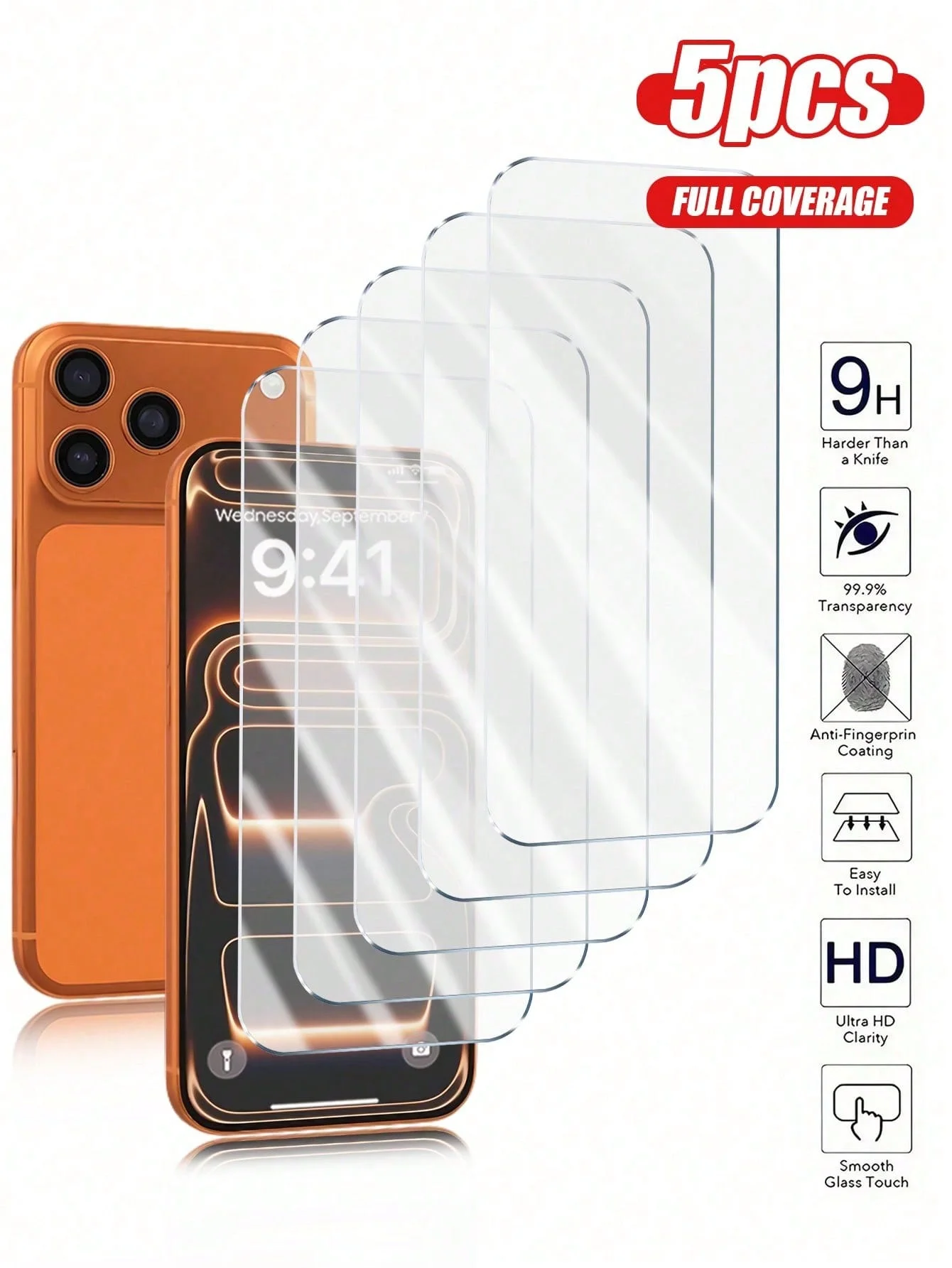 5Pcs Tempered Glass for iPhone 17 16 15 14 13 12 Pro Max Screen Protector for iPhone 12 13 Mini 14 Plus 14 Pro Glass
5Pcs Tempered Glass for iPhone 17 16 15 14 13 12 Pro Max Screen Protector for iPhone 12 13 Mini 14 Plus 14 Pro Glass