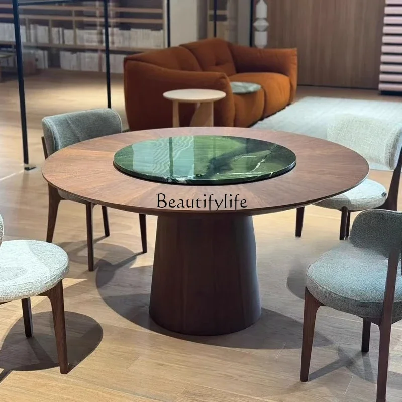 ls 51Medieval wabi-sabi wind turntable table minimalist walnut round table
ls 51Medieval wabi-sabi wind turntable table minimalist walnut round table