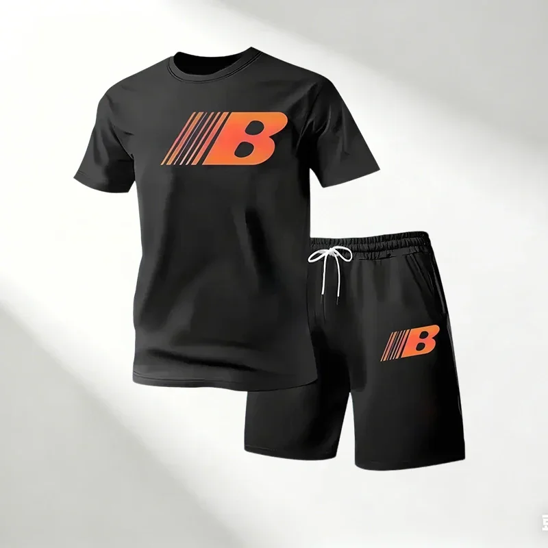 Men's Casual Round Neck T-Shirt + Shorts Two Piece Set Breathable Quick Dry Summer Fitness Sportswear Running Gym Hot Sale
Men's Casual Round Neck T-Shirt + Shorts Two Piece Set Breathable Quick Dry Summer Fitness Sportswear Running Gym Hot Sale