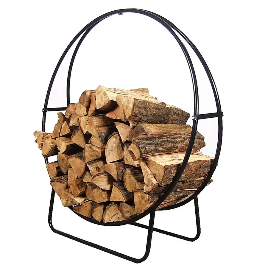 48Inch Outdoor Firewood Rack Hoop Indoor Round Tubular Steel Fireplace Wood Holder 700lb Capacity
48Inch Outdoor Firewood Rack Hoop Indoor Round Tubular Steel Fireplace Wood Holder 700lb Capacity