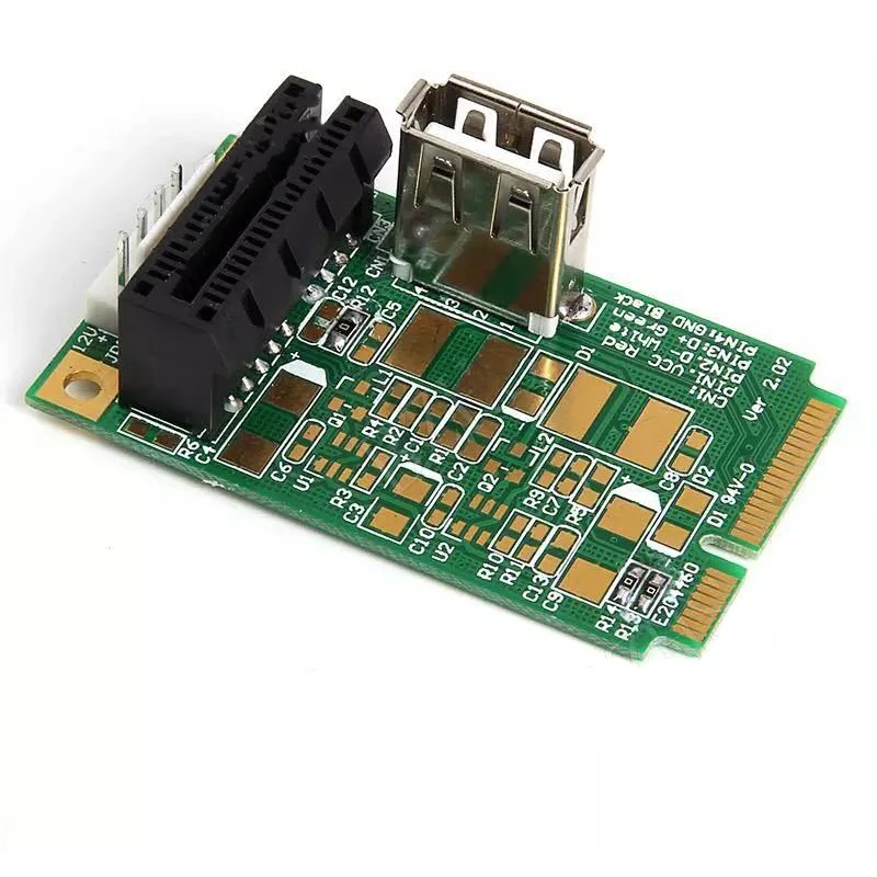 Слот PCI Express PCI-E 1X + разъем USB 2.0 для карты расширения интерфейса Mini PCI-E MPCIe
Слот PCI Express PCI-E 1X + разъем USB 2.0 для карты расширения интерфейса Mini PCI-E MPCIe