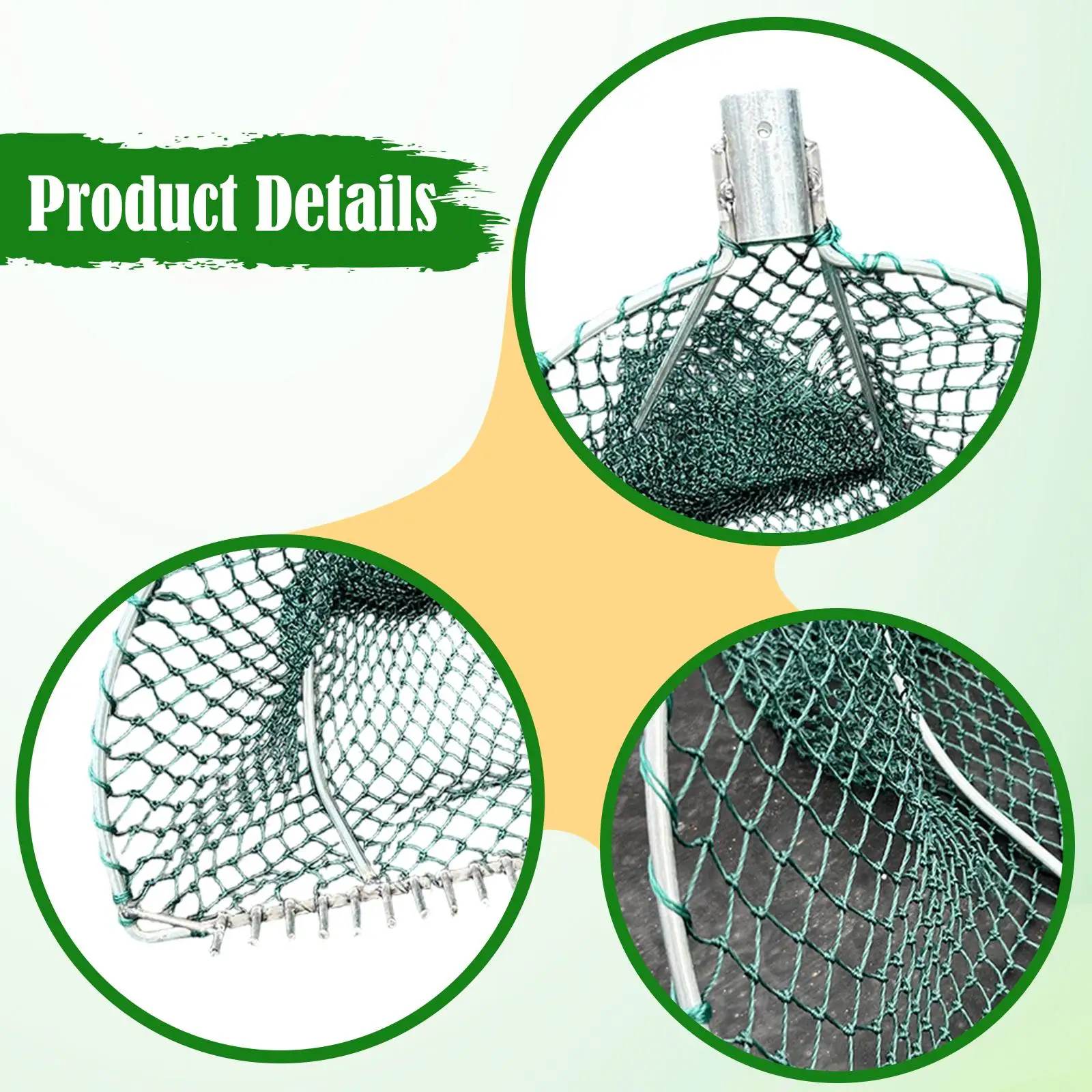 Mesh Net Rake Heavy Duty Metal Beach Sand Sieve Portable Digging Rake for Pond Landscape and Sea Use
Mesh Net Rake Heavy Duty Metal Beach Sand Sieve Portable Digging Rake for Pond Landscape and Sea Use
