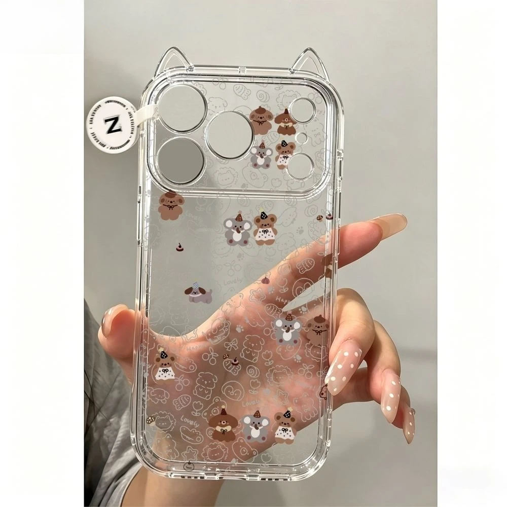 Cute Line Bear Phone Case For iPhone 17 Pro Max 17 Air 16 15 14 11 13 12 Pro Max XSMax XS XR X Fashion Cat Ears Soft Back Cover
Cute Line Bear Phone Case For iPhone 17 Pro Max 17 Air 16 15 14 11 13 12 Pro Max XSMax XS XR X Fashion Cat Ears Soft Back Cover