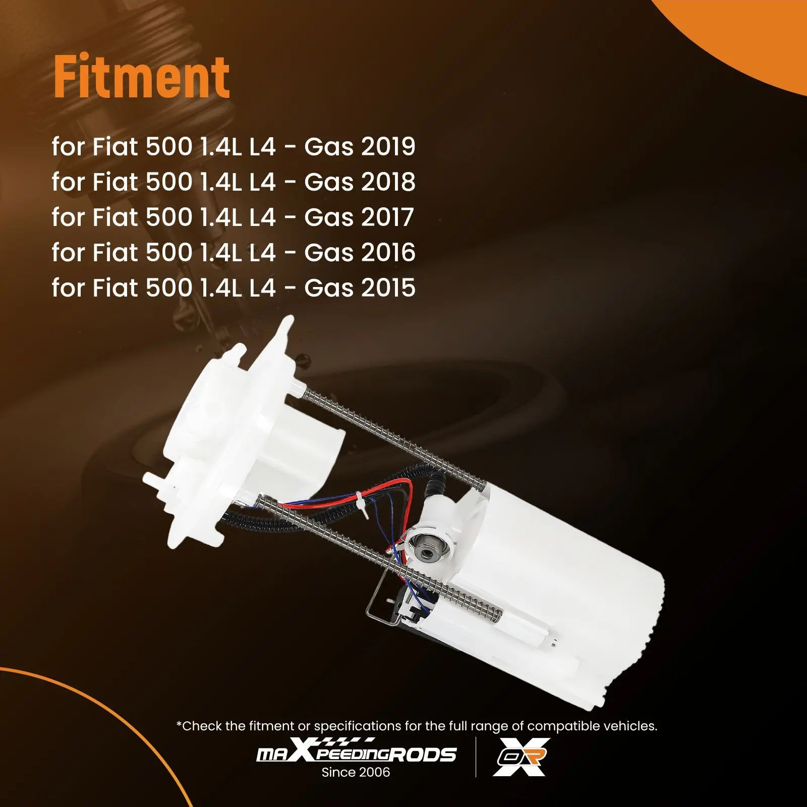 Fuel Pump Module Assembly for 2012-2017 Fiat 500 1.4L L4 NA/Turbo 68143629AA
Fuel Pump Module Assembly for 2012-2017 Fiat 500 1.4L L4 NA/Turbo 68143629AA