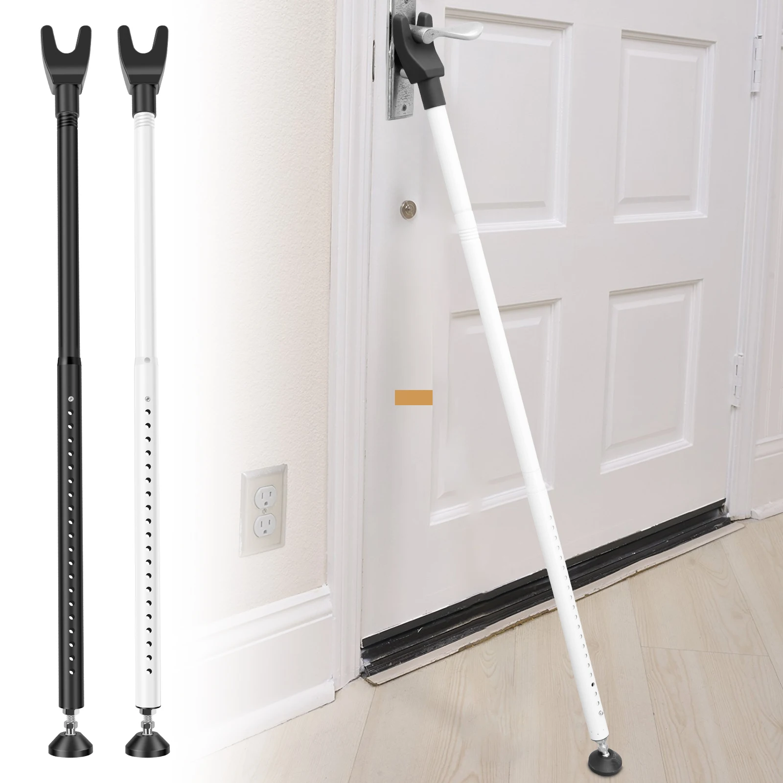 Door Stoppers Portable Door Lock,2-in-1 Adjustable Sliding Door Lock Bar,Door Barricade Security Bars for Window Front Door
Door Stoppers Portable Door Lock,2-in-1 Adjustable Sliding Door Lock Bar,Door Barricade Security Bars for Window Front Door