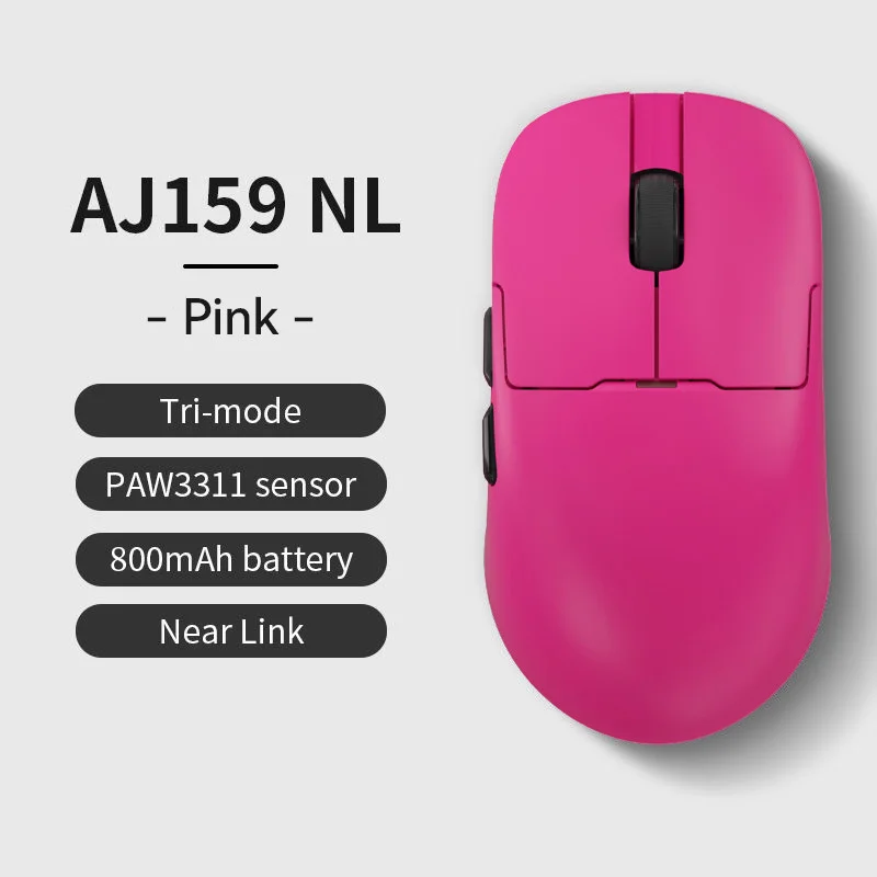 AJAZZ AJ159 NL Wireless Mouse PAW3395 800mAh Compatible with Games and Office PAW3395 BT Wireless Esports Mouse
AJAZZ AJ159 NL Wireless Mouse PAW3395 800mAh Compatible with Games and Office PAW3395 BT Wireless Esports Mouse