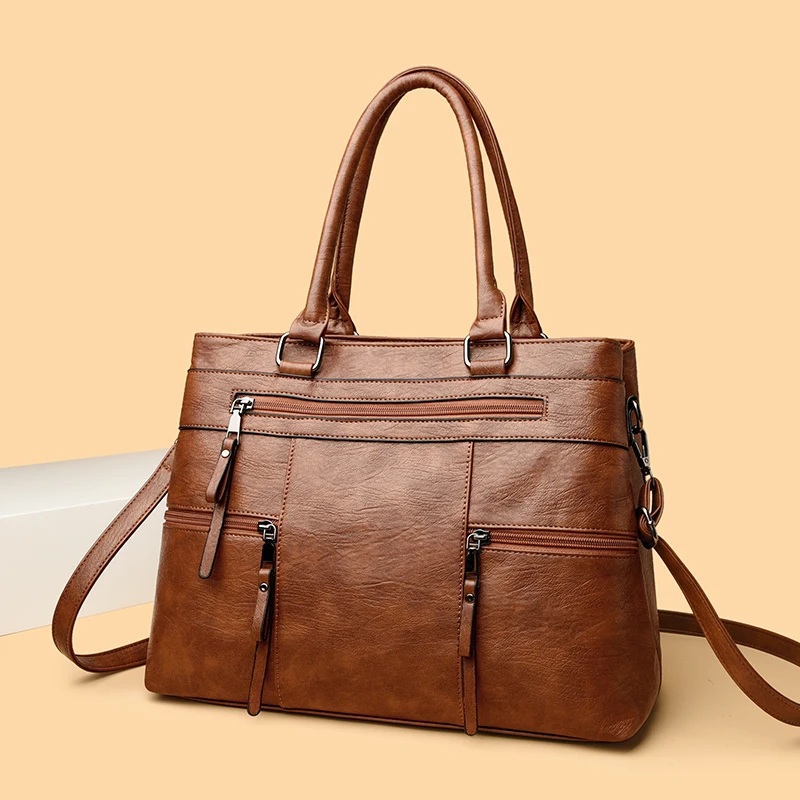 Elegant Handbag For Women High Quality PU Leather Top-Handle Bags Ladies Shoulder Crossbody Bag Casual Tote Bolso Marca Lujo
Elegant Handbag For Women High Quality PU Leather Top-Handle Bags Ladies Shoulder Crossbody Bag Casual Tote Bolso Marca Lujo