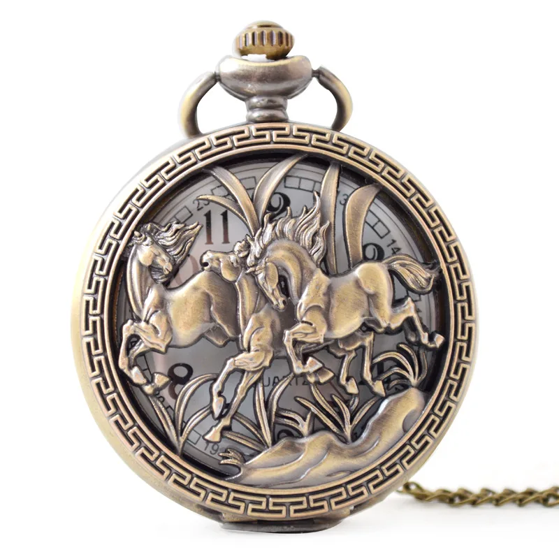 Luxury Vintage Jewelry Fob Clock Horse Steampunk Skeleton Mechanical Pocket Watch With Chain For Men Gift
Luxury Vintage Jewelry Fob Clock Horse Steampunk Skeleton Mechanical Pocket Watch With Chain For Men Gift