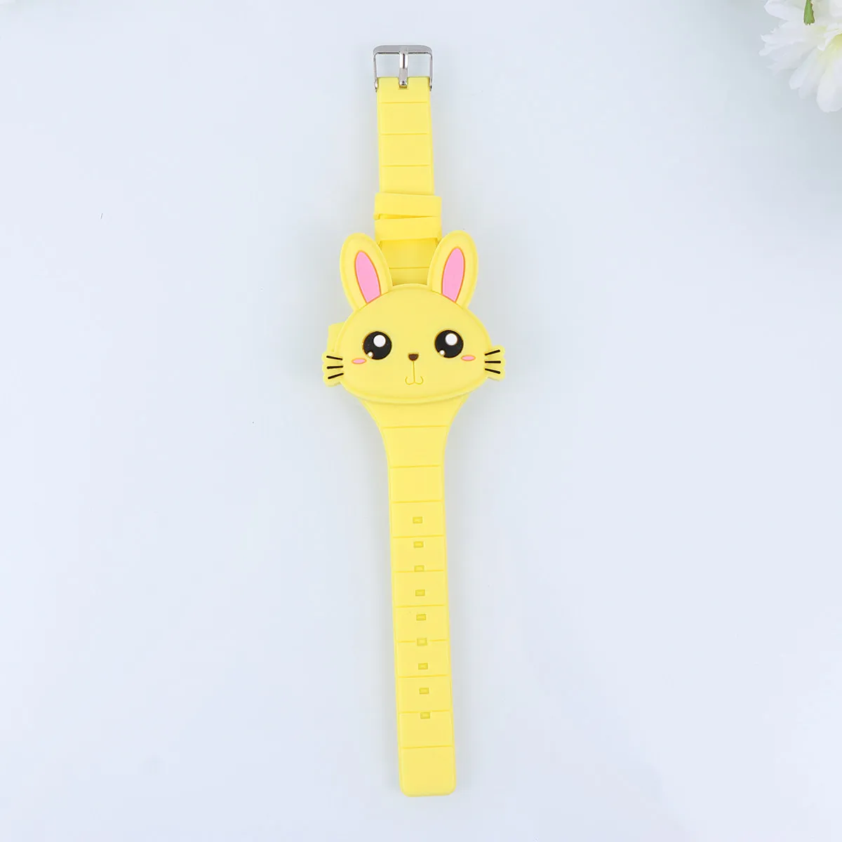 Kids Silicone Cartoon Watch Rabbit Shape Yellow - Smooth Safe Design LED Wristwatch for Children Birthday Party Favors Baby
Kids Silicone Cartoon Watch Rabbit Shape Yellow - Smooth Safe Design LED Wristwatch for Children Birthday Party Favors Baby