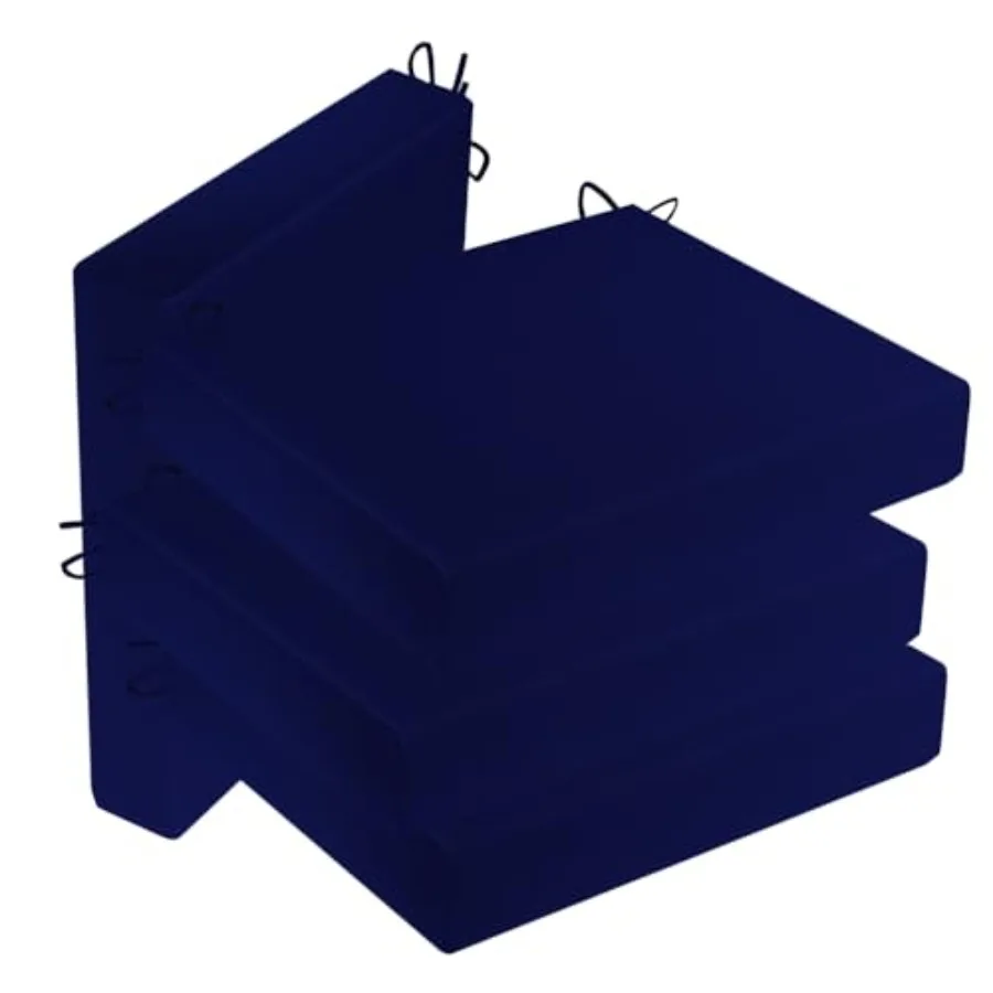 Waterproof Outdoor Chair Cushions Set of 4Patio Seat Cushions 18.5"x16"x3" Removable Square Angle Thick Chair Cushion with Fixe
Waterproof Outdoor Chair Cushions Set of 4Patio Seat Cushions 18.5"x16"x3" Removable Square Angle Thick Chair Cushion with Fixe