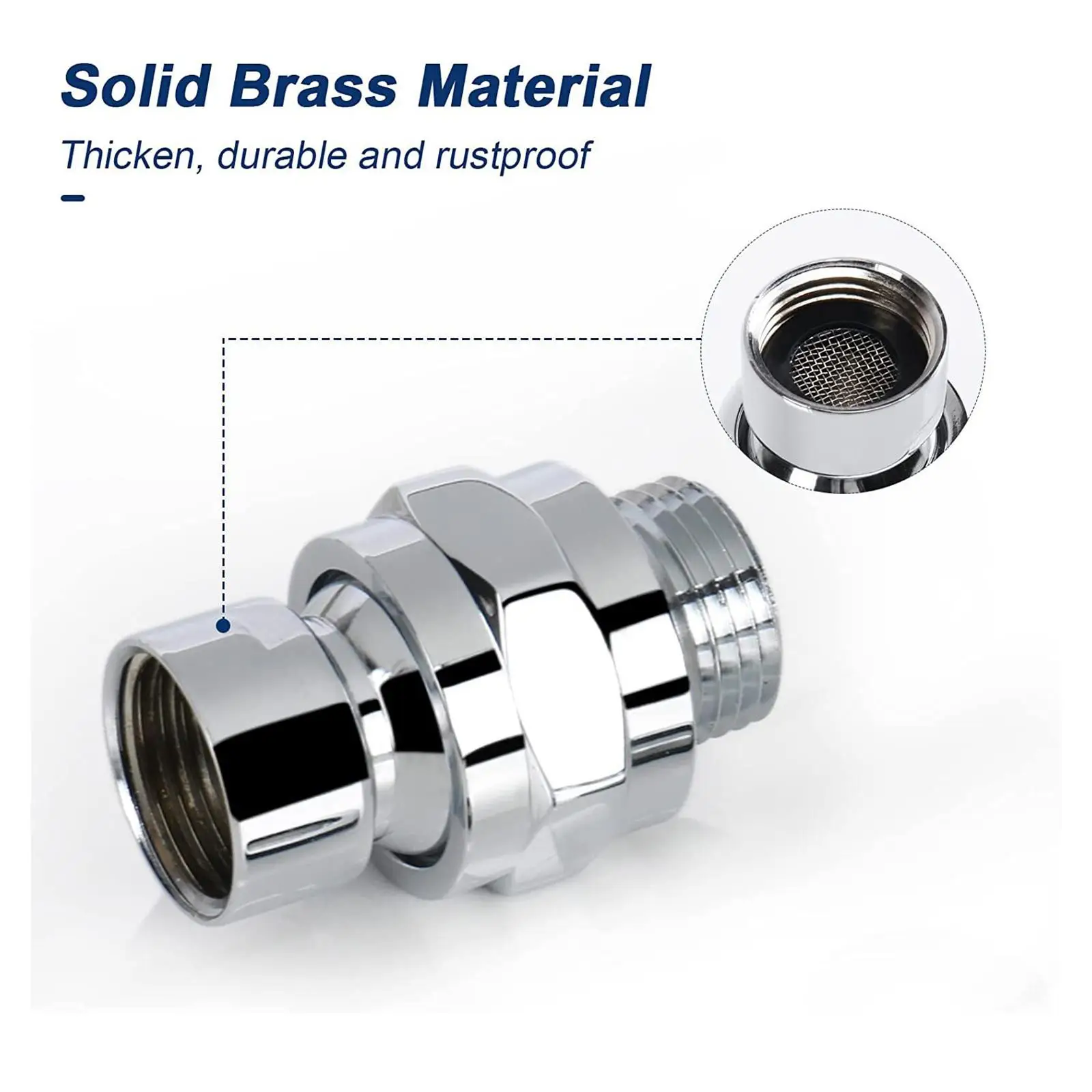 Durable Copper Adjustable Shower Nozzle Adapter Universal Joint for Steel Shower Head Holder Home Hotel Gym
Durable Copper Adjustable Shower Nozzle Adapter Universal Joint for Steel Shower Head Holder Home Hotel Gym