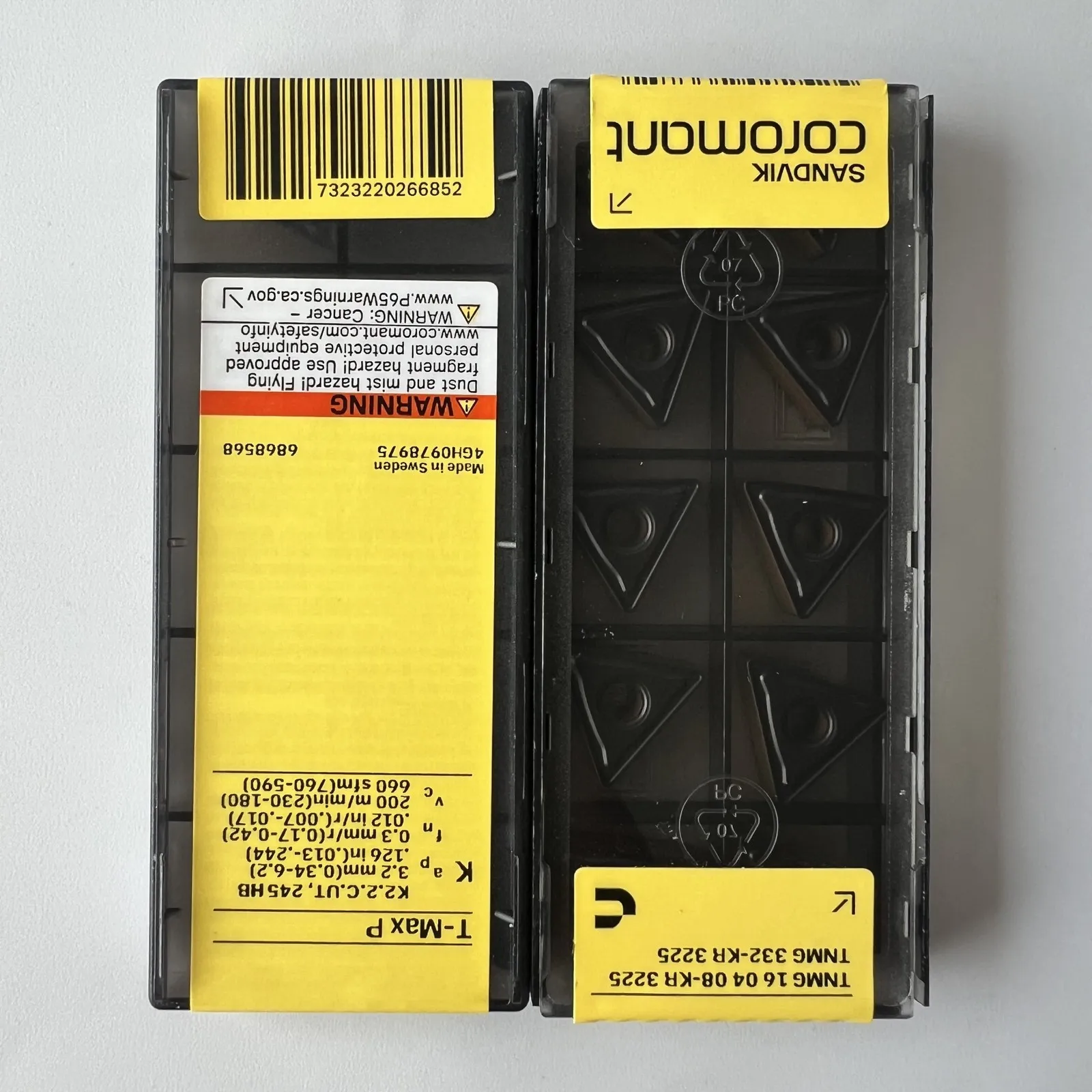 SANDVIK / TNMG160408-KR 3225 / Оригинальное шведское лезвие из твердого сплава, 10 шт.
SANDVIK / TNMG160408-KR 3225 / Оригинальное шведское лезвие из твердого сплава, 10 шт.