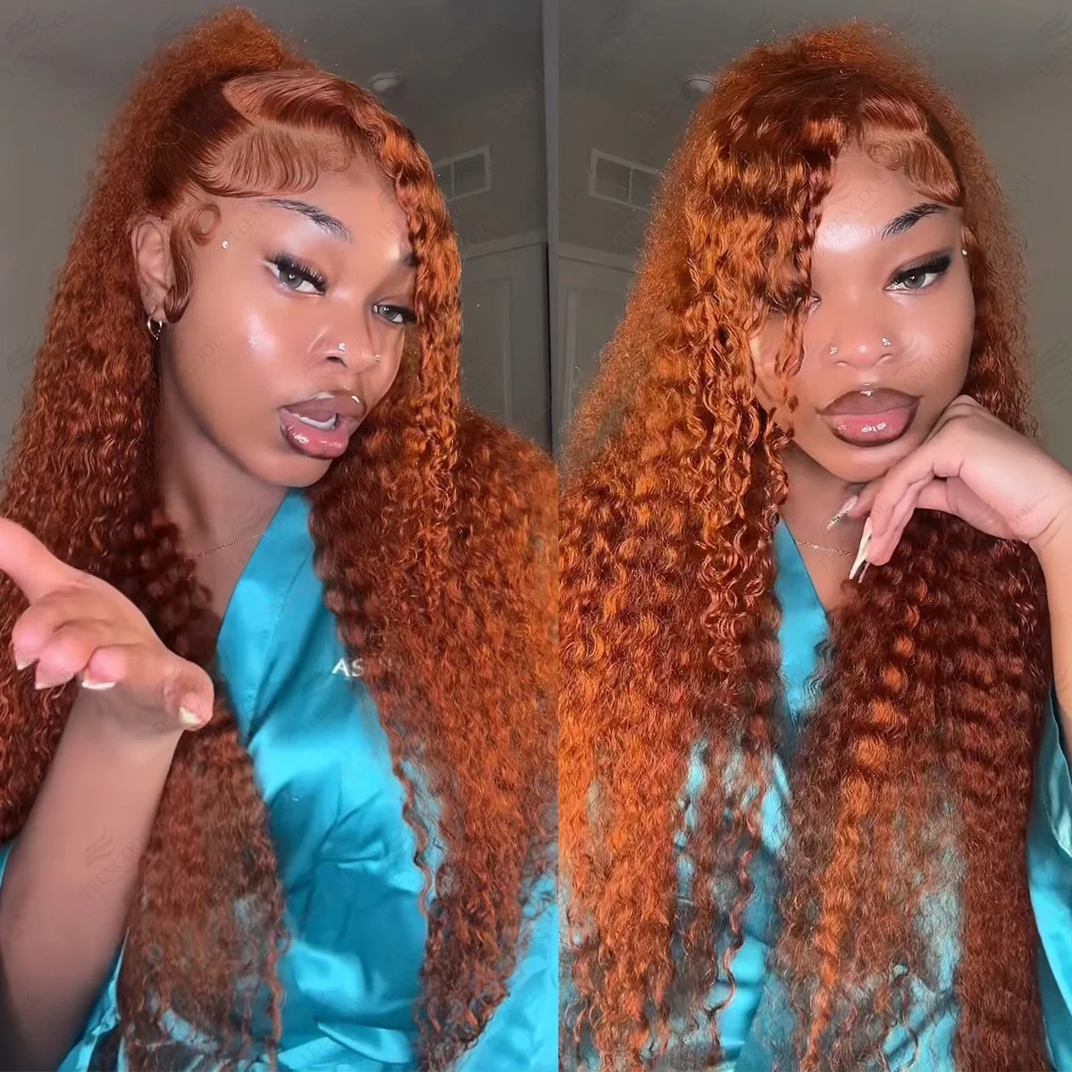 Парик из натуральных волос Ginger Deep Wave 13x4 с кружевной вставкой 13x6 HD Lace Frontal # 350 цветных париков с каштаново-оранжевыми кудрями, плотность 220%
Парик из натуральных волос Ginger Deep Wave 13x4 с кружевной вставкой 13x6 HD Lace Frontal # 350 цветных париков с каштаново-оранжевыми кудрями, плотность 220%