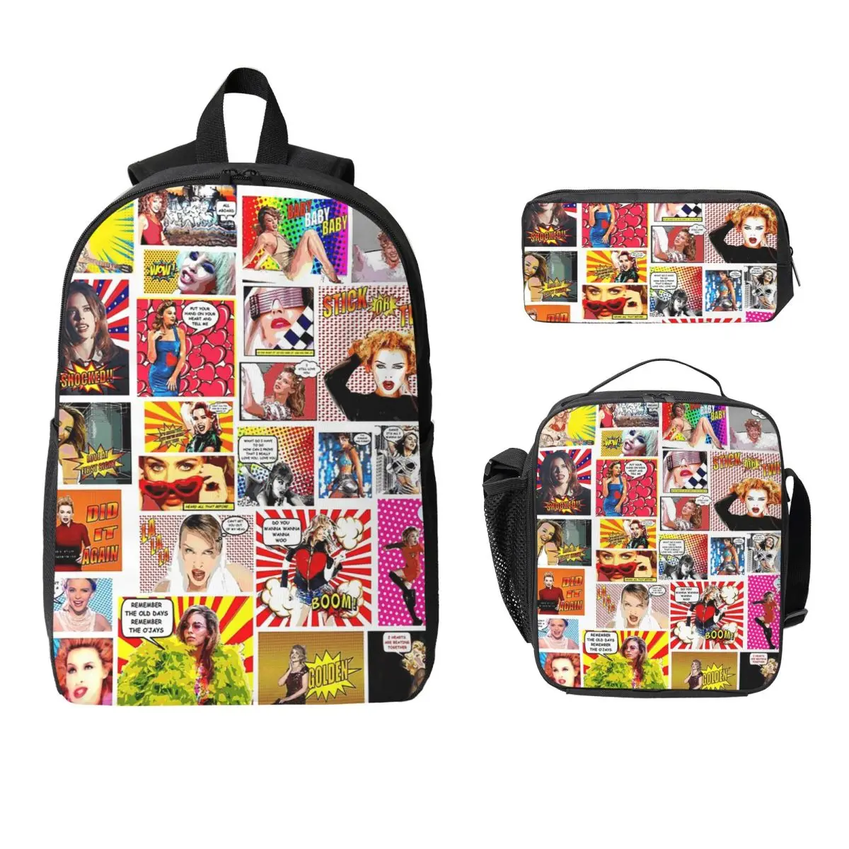 Kylie Minogue.....Even MORE POW Wow K35 Рюкзак Студенческий Сумка для книг для мальчиков и девочек Школьная сумка 3 шт. Изолированная сумка для обеда Пенал
Kylie Minogue.....Even MORE POW Wow K35 Рюкзак Студенческий Сумка для книг для мальчиков и девочек Школьная сумка 3 шт. Изолированная сумка для обеда Пенал