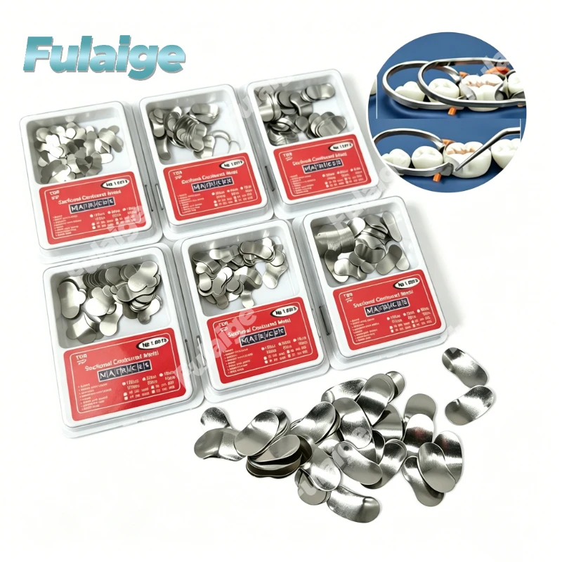 Dental Matrix Sectional Contoured Metal Rings Dentistry Orthodontic Matriz Restorative Materials Multiple Sizes 1.0971-1.0976
Dental Matrix Sectional Contoured Metal Rings Dentistry Orthodontic Matriz Restorative Materials Multiple Sizes 1.0971-1.0976