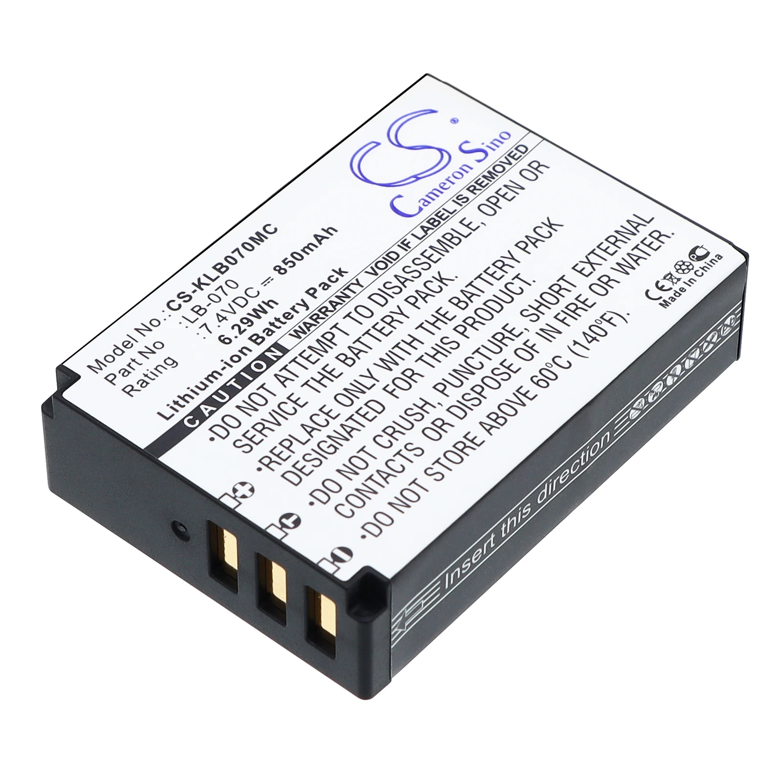 Cameron sino Li-ion Camera Battery for Kodak | 7.4V, 850mAh | Compatible with PIXPRO S1, S-1, Pixpro AZ651, AZ651 Astro Zoom
Cameron sino Li-ion Camera Battery for Kodak | 7.4V, 850mAh | Compatible with PIXPRO S1, S-1, Pixpro AZ651, AZ651 Astro Zoom