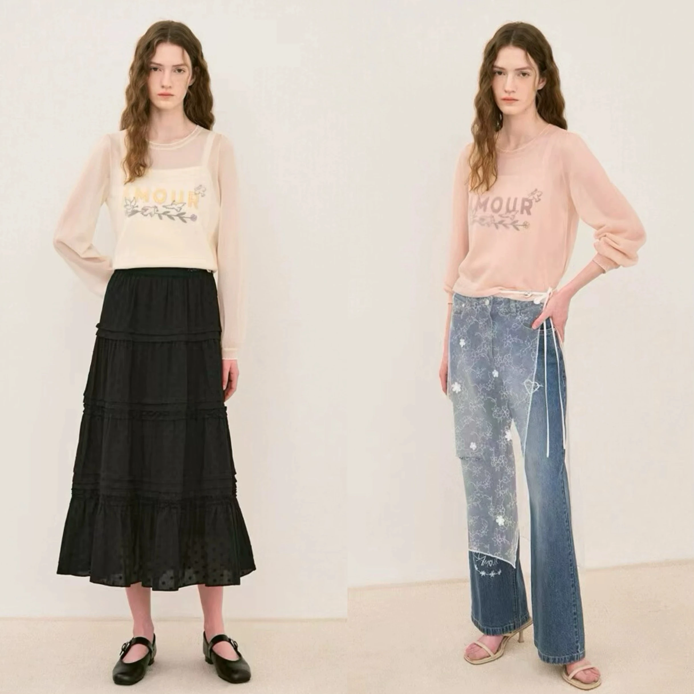 Korean Single 0*2nd Summer 25 Faion Anti-Aging Heavy Embroidery Knitted Tube Top+Long Sve Cover up Two-Piece Set
Korean Single 0*2nd Summer 25 Faion Anti-Aging Heavy Embroidery Knitted Tube Top+Long Sve Cover up Two-Piece Set