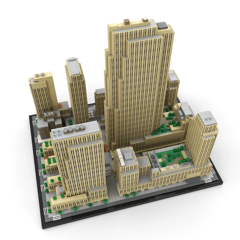MOC-178781 Rockefeller Center 1:800 Scale Building Block Model 5999 PartsMOC Creative Boy Kids Birthday Building Block Toy Gift
MOC-178781 Rockefeller Center 1:800 Scale Building Block Model 5999 PartsMOC Creative Boy Kids Birthday Building Block Toy Gift