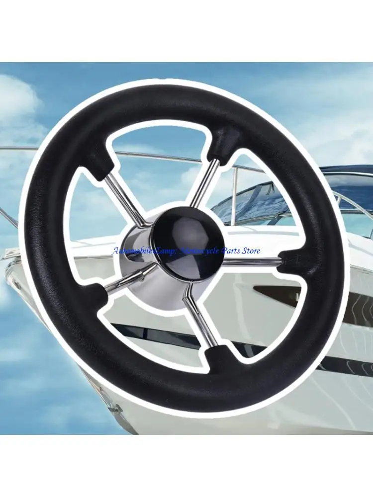 H7BD 11in 5 Spoke Boat Destroyer Steering Wheel with Black Foam Stainless Steel Steering Wheel Without Knob for Marine Yacht
H7BD 11in 5 Spoke Boat Destroyer Steering Wheel with Black Foam Stainless Steel Steering Wheel Without Knob for Marine Yacht