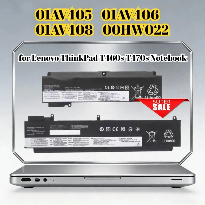 01AV405 01AV406 01AV408 00HW022 Battery for Lenovo ThinkPad T460s T470s Notebook
01AV405 01AV406 01AV408 00HW022 Battery for Lenovo ThinkPad T460s T470s Notebook