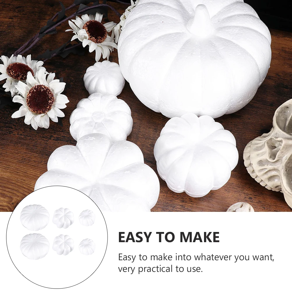 6Pcs Paintable Pumpkin Craft Set for Children Handmade Foam DIY Decoration Home School Church Art Project Supply
6Pcs Paintable Pumpkin Craft Set for Children Handmade Foam DIY Decoration Home School Church Art Project Supply