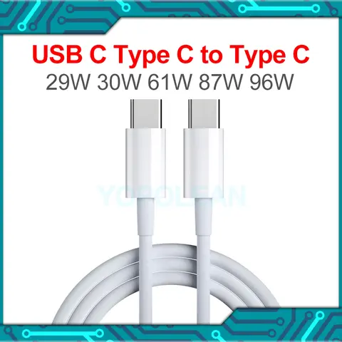 Yeni 30W 61W 87W 96W USB C Tip C Tip C DC Güç Adaptörü şarj aleti kablosu MacBook Pro A1706 A1707 A1708 A1932 A1990 A2141
