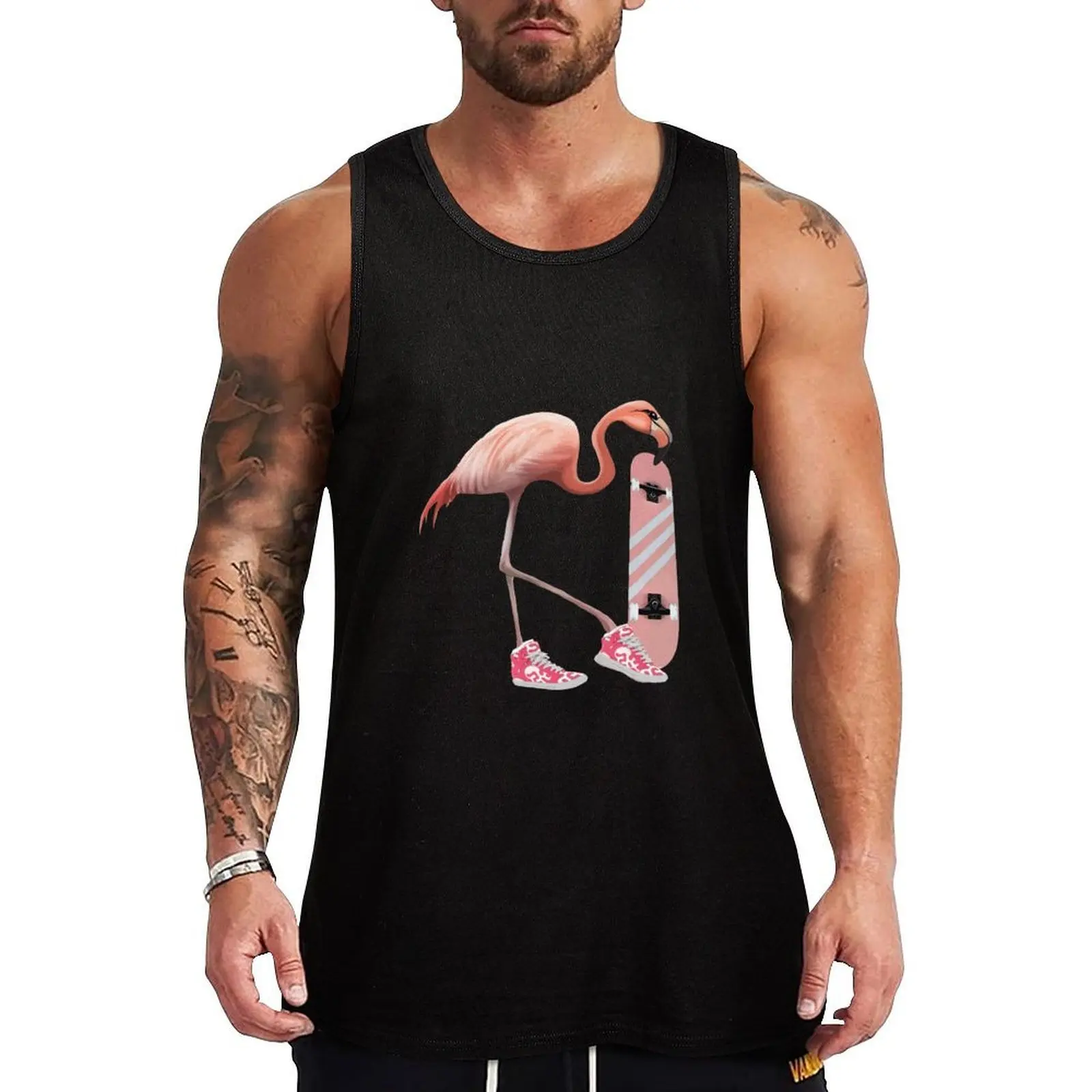 Flamingo and Pink shoes and skateboard Tank Top Funny Print Tank Top Humor Graphic Sleeveless Shirt
Flamingo and Pink shoes and skateboard Tank Top Funny Print Tank Top Humor Graphic Sleeveless Shirt