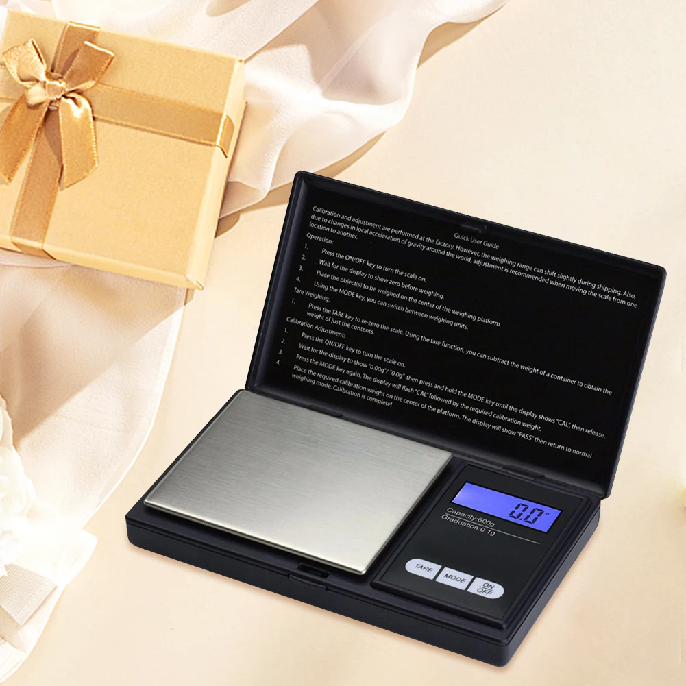 1kg/0.1g Pocket Mini Jewelry Scale 7 Units Conversion Digital Scale Gold Jewellery Weighing Scales Auto Off Jewelry Measurement
1kg/0.1g Pocket Mini Jewelry Scale 7 Units Conversion Digital Scale Gold Jewellery Weighing Scales Auto Off Jewelry Measurement