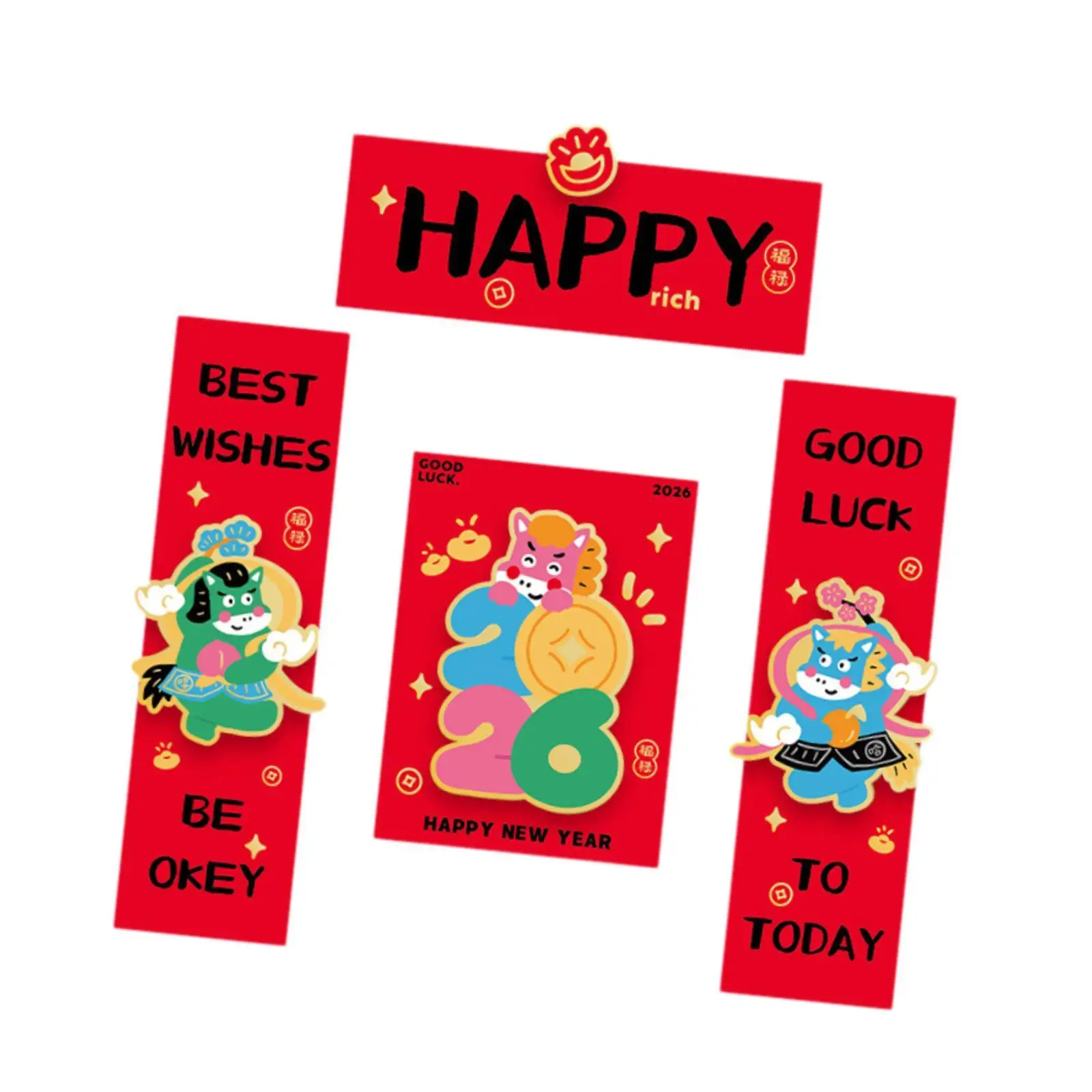 2026 китайские новогодние куплеты, знак на крыльце, милые дуайлианские куплеты на весеннем фестивале для ворот, офиса, праздника, декор окна
2026 китайские новогодние куплеты, знак на крыльце, милые дуайлианские куплеты на весеннем фестивале для ворот, офиса, праздника, декор окна