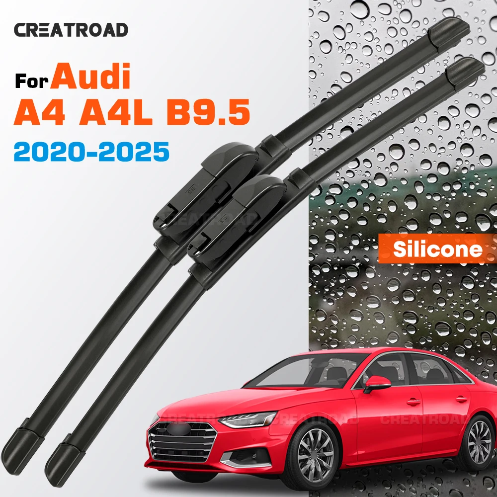 Silicone Wiper Blades Fit For Audi A4 A4L B9.5 2020-2025 Coated Silent HD Wear-Resistant Car Windshield Wipers 24"+20"
Silicone Wiper Blades Fit For Audi A4 A4L B9.5 2020-2025 Coated Silent HD Wear-Resistant Car Windshield Wipers 24"+20"