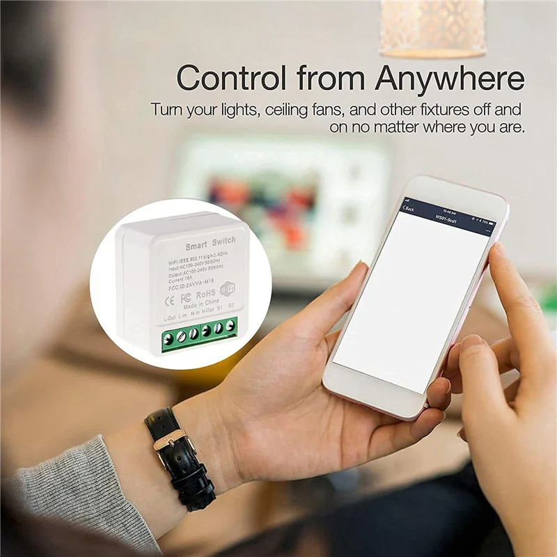 AA05 10X Mini Smart Wifi Relay Switch, DIY Timer Light Switch Module Smart Life/Tuya Application, Wireless Remote Control
AA05 10X Mini Smart Wifi Relay Switch, DIY Timer Light Switch Module Smart Life/Tuya Application, Wireless Remote Control